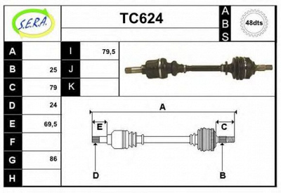 SERA tc624 - Приводной вал