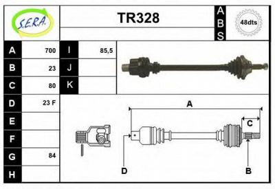 SERA tr328 - Приводной вал