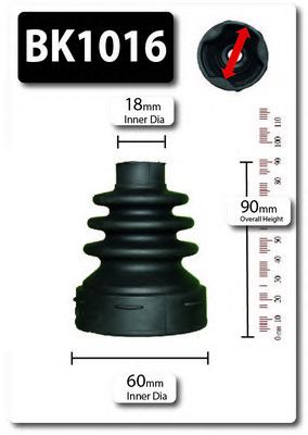 SHAFTEC bk1016 -  Комплект пыльника, приводной вал
