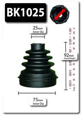 SHAFTEC bk1025 -  Комплект пыльника, приводной вал