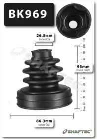 SHAFTEC bk969 -  Комплект пыльника, приводной вал