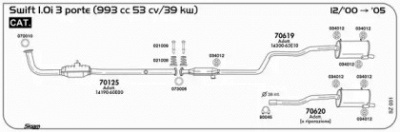 SIGAM 070010 -  Уплотнительное кольцо, труба выхлопного газа