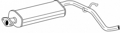 SIGAM 13401 -  Средний глушитель выхлопных газов