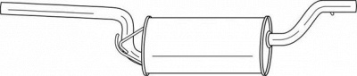 SIGAM 26657 -  Глушитель выхлопных газов конечный