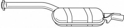 SIGAM 35425 -  Средний глушитель выхлопных газов