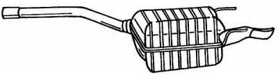 SIGAM 35616 -  Глушитель выхлопных газов конечный