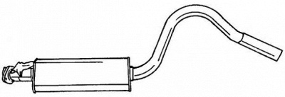 SIGAM 40459 -  Средний глушитель выхлопных газов