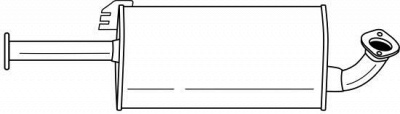 SIGAM 41402 -  Средний глушитель выхлопных газов