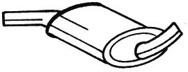 SIGAM 60411 -  Средний глушитель выхлопных газов