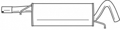 SIGAM 60680 - Глушитель выхлопных газов конечный