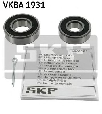 SKF vkba1931 -  Комплект подшипника ступицы колеса