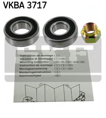 SKF vkba3717 -  Комплект подшипника ступицы колеса