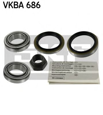 SKF vkba686 -  Комплект подшипника ступицы колеса
