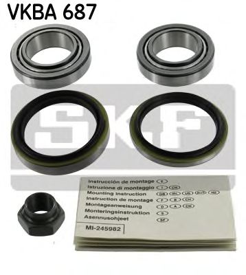 SKF vkba687 - Комплект подшипника ступицы колеса