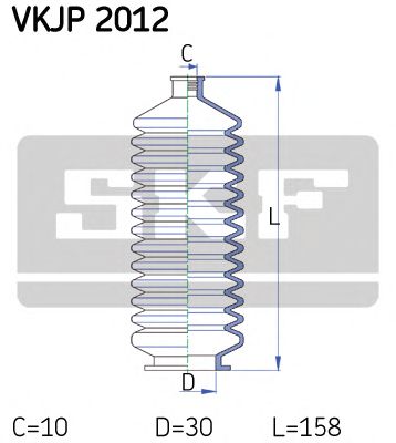 SKF vkjp2012 -  Комплект пыльника, рулевое управление