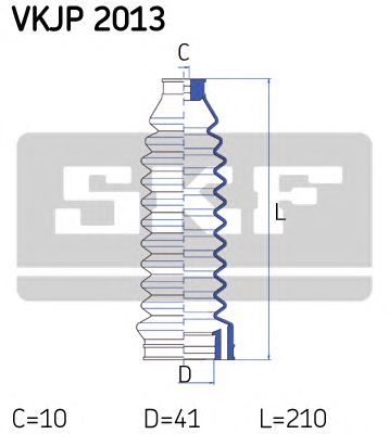 SKF vkjp2013 -  Комплект пыльника, рулевое управление