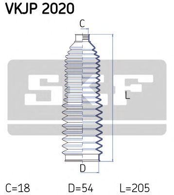 SKF vkjp2020 -  Комплект пыльника, рулевое управление