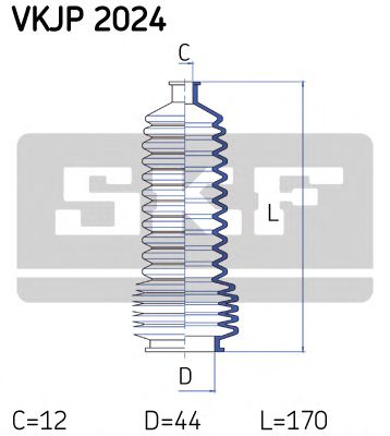 SKF vkjp2024 -  Комплект пыльника, рулевое управление