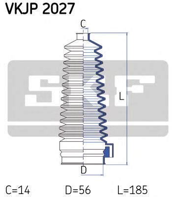 SKF vkjp2027 -  Комплект пыльника, рулевое управление