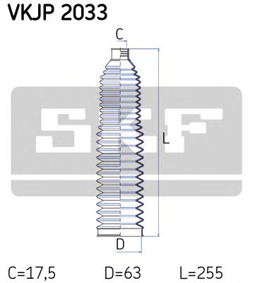 SKF vkjp2033 -  Комплект пыльника, рулевое управление
