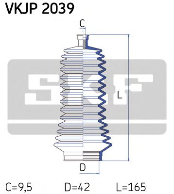 SKF vkjp2039 -  Комплект пыльника, рулевое управление