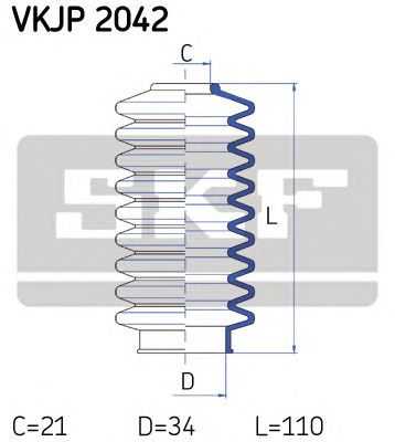 SKF vkjp2042 -  Комплект пыльника, рулевое управление