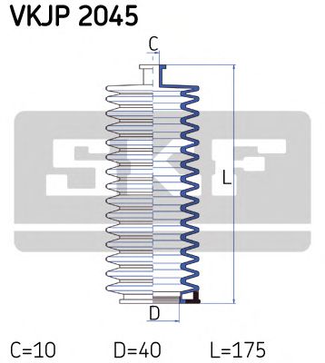 SKF vkjp2045 -  Комплект пыльника, рулевое управление