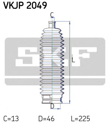 SKF vkjp2049 -  Комплект пыльника, рулевое управление