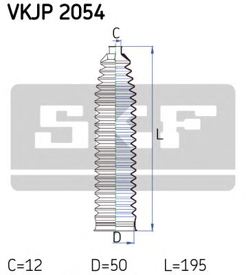 SKF vkjp2054 -  Комплект пыльника, рулевое управление