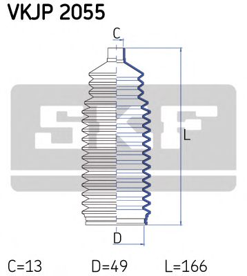 SKF vkjp2055 -  Комплект пыльника, рулевое управление