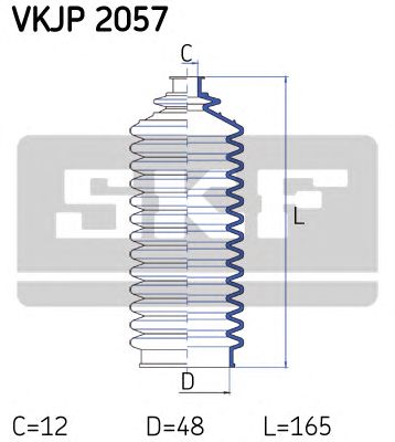 SKF vkjp2057 -  Комплект пыльника, рулевое управление