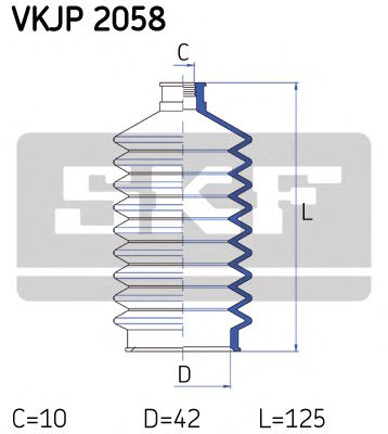 SKF vkjp2058 -  Комплект пыльника, рулевое управление