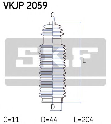 SKF vkjp2059 -  Комплект пыльника, рулевое управление