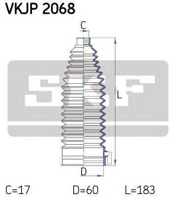 SKF vkjp2068 -  Комплект пыльника, рулевое управление