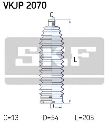 SKF vkjp2070 -  Комплект пыльника, рулевое управление