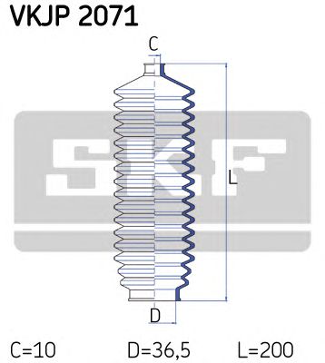 SKF vkjp2071 -  Комплект пыльника, рулевое управление