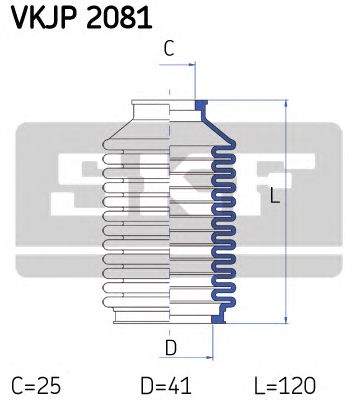 SKF vkjp2081 -  Комплект пыльника, рулевое управление