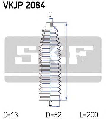 SKF vkjp2084 -  Комплект пыльника, рулевое управление