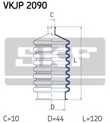 SKF vkjp2090 -  Комплект пыльника, рулевое управление