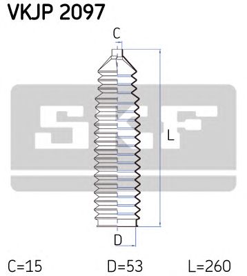 SKF vkjp2097 -  Комплект пыльника, рулевое управление