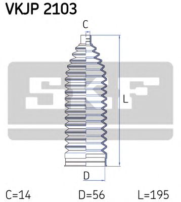 SKF vkjp2103 -  Комплект пыльника, рулевое управление