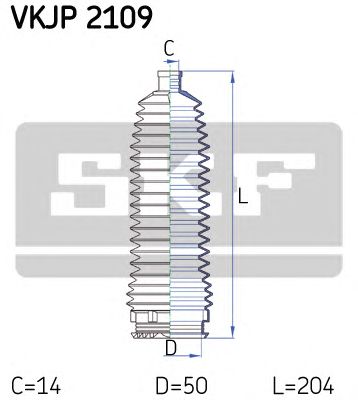 SKF vkjp2109 -  Комплект пыльника, рулевое управление