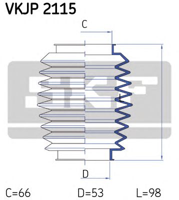SKF vkjp2115 -  Комплект пыльника, рулевое управление