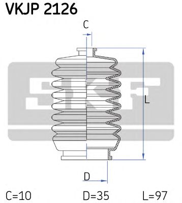 SKF vkjp2126 -  Комплект пыльника, рулевое управление