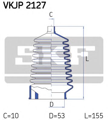 SKF vkjp2127 -  Комплект пыльника, рулевое управление