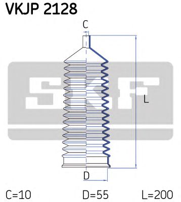 SKF vkjp2128 -  Комплект пыльника, рулевое управление