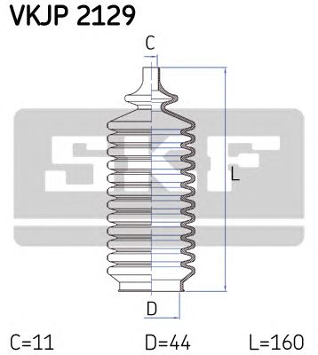 SKF vkjp2129 -  Комплект пыльника, рулевое управление