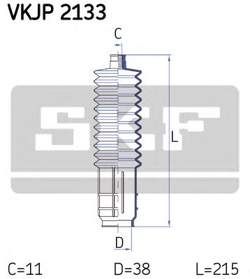 SKF vkjp2133 -  Комплект пыльника, рулевое управление