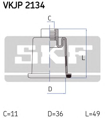 SKF vkjp2134 -  Комплект пыльника, рулевое управление