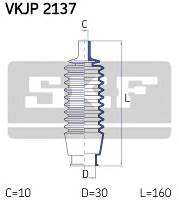SKF vkjp2137 -  Комплект пыльника, рулевое управление